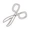 Isolated scissor tool of tailor shop design