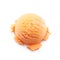 Isolated scoop of mango ice cream