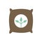 Isolated seeds bag flat style icon vector design