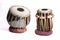Isolated set of Traditional Indian Tabla Drums on