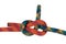 Isolated sheet bend knot