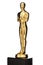 Isolated Shiny Golden Statuette