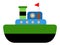 Isolated ship toy icon