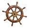 Isolated Ships Wheel