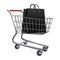 Isolated shopping cart