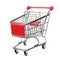 Isolated shopping trolley