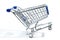 Isolated shopping trolley