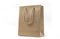 Isolated short brown paper bag