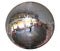 Isolated silver night club mirror-ball