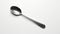 Isolated Silver Spoon On White Background - 3d Rendering Flat Scene