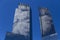 Isolated skyscrapers near Central Park in Manhattan, New York City