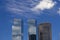 Isolated skyscrapers near Central Park in Manhattan, New York City