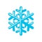 Isolated snowflake icon. sign design