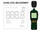Isolated sound level meter on transparent background. Display screen can be assigned number easily