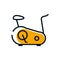 Isolated spinning bike icon vector design