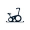 Isolated spinning cycle icon flat design