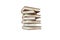 Isolated stack of hardcover books on white background