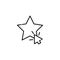 Isolated star and cursor icon vector design