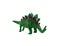 Isolated stegosaurus toy profile view.