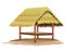 Isolated straw hut vector design