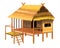 Isolated straw hut vector design