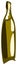 Isolated stylized bottle of olive oil