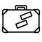 Isolated suitcase icon
