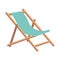 Isolated summer resort chair icon Vector