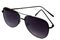 Isolated sunglasses black metall aviator glasses