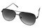 Isolated sunglasses black metall glasses