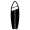 Isolated surfboard icon