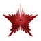 Isolated symbolic red star