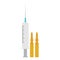 Isolated syringe and ampoules