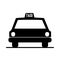 Isolated taxi silhouette design
