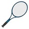 Isolated tennis racket image