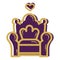 Isolated throne icon Royalty icon Vector