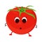 Isolated tomato cartoon