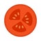 Isolated tomato cut icon