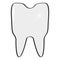 Isolated tooth icon