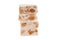 Isolated torrone on white background