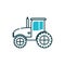 Isolated tractor vehicle vector design