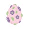 Isolated traditional decorated easter egg Vector