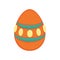 Isolated traditional decorated easter egg Vector