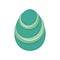 Isolated traditional decorated easter egg Vector