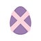Isolated traditional decorated easter egg Vector