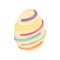 Isolated traditional decorated easter egg Vector