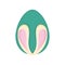 Isolated traditional decorated easter egg Vector