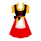 Isolated traditional oktoberfest dress icon