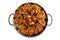 Isolated Traditional Spanish Paella