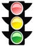 Isolated traffic light design icon